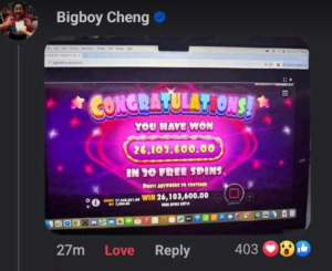 Big Win for DJ Big Boy Cheng! Congrats