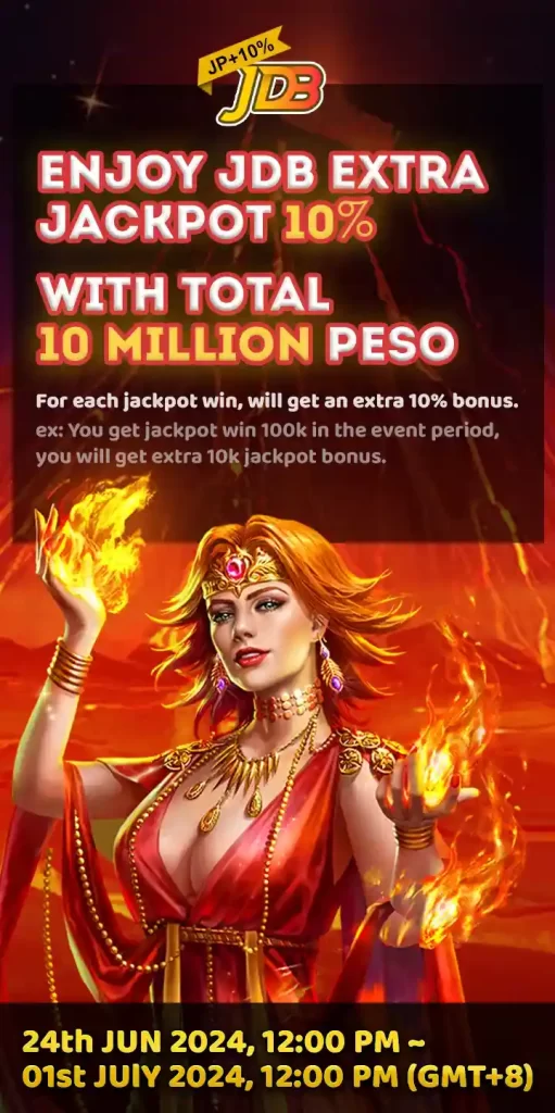 MW CASH Enjoy JDB Extra 10% on the jackpot