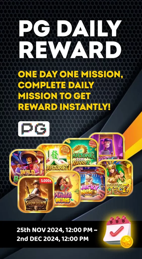 PG SOFT Daily Mission: Unlock Rewards at MWcash.bet